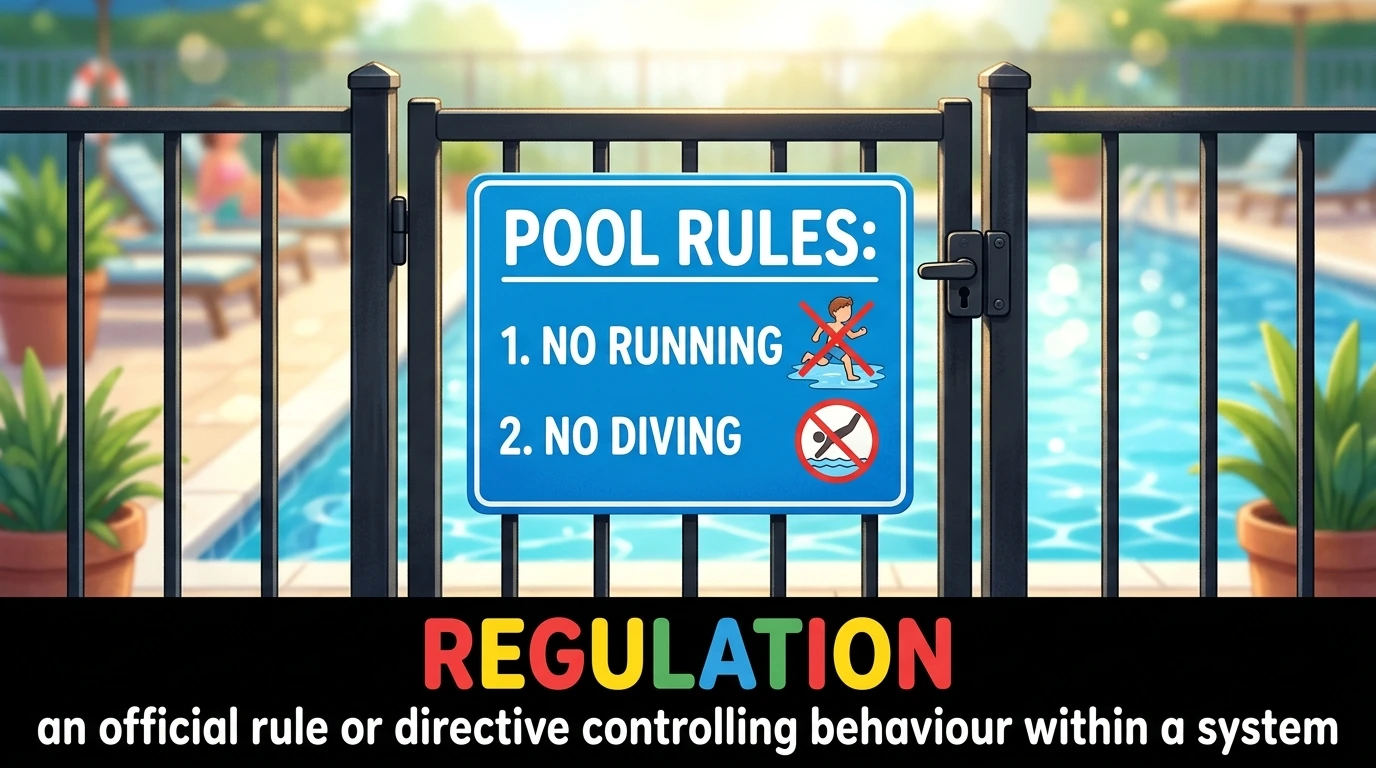 English Illustration for regulation